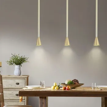 

Designer LED Pendant Light Office Bedroom Pendant Lamp Long Light Fixture for Dinning Room Bar Lamp