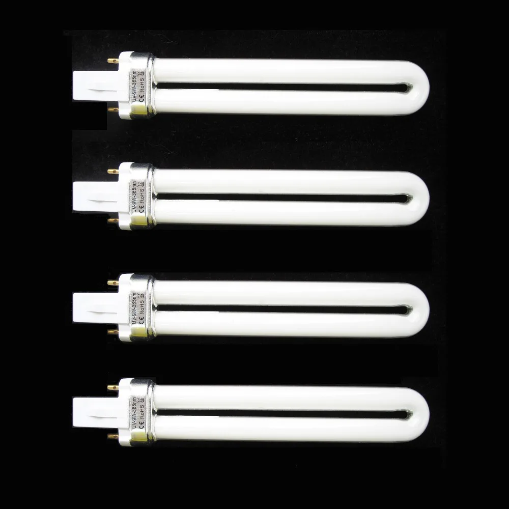 7w 9w UV Twin Tube Curing Lamp Bulbs Gel Nail Art Dryer Replacement