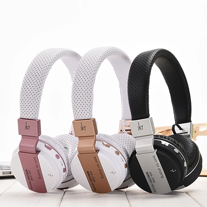 

JKR-209B Multi-function Wireless Bluetooth Folding Headphone Stereo Music Headset with Mic, TF, FM Radio for Smart Phones PC