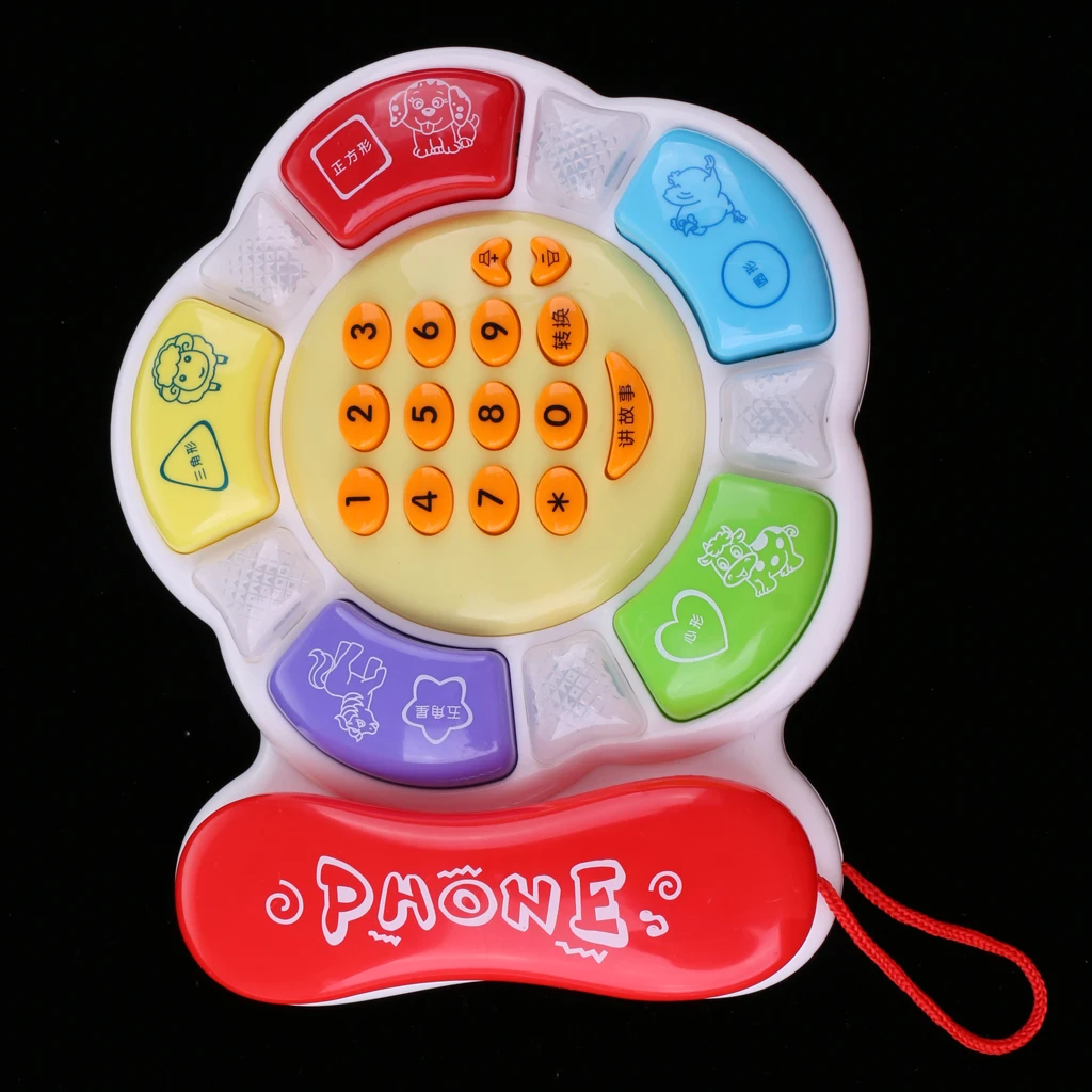 Electronic Toy Phone  Educational Musical Telephone Toys Puzzle Game Gifts Number Cognition Learning Xmas Gifts