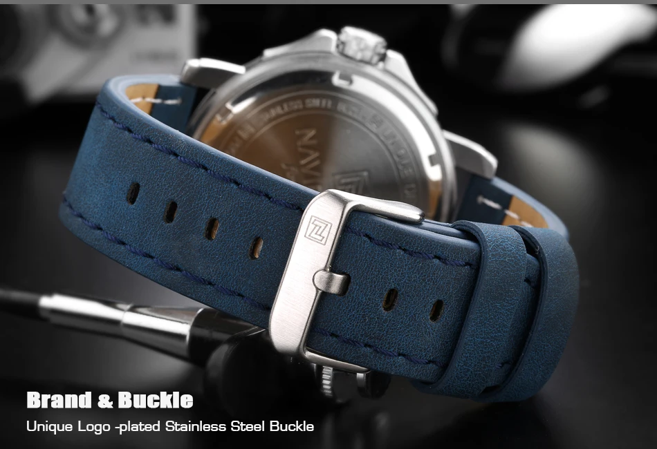 Топ люксовый бренд NAVIFORCE мужские спортивные часы повседневные кожаный ремешок водонепроницаемые военные кварцевые наручные часы мужские Reloj Hombre