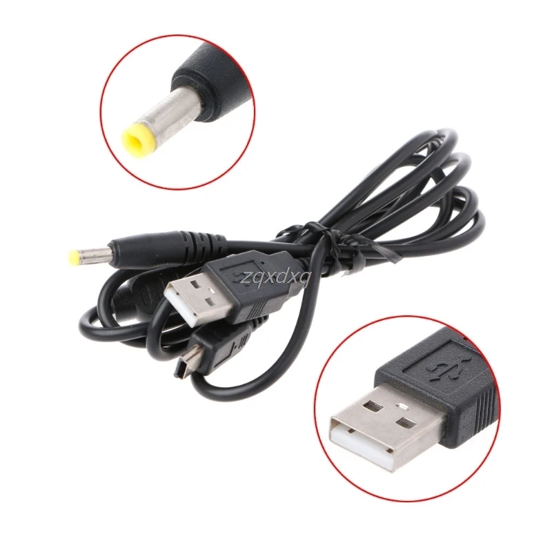

2-In-1 Charging Charger Data Transmission USB 2.0 Cable For PSP 1000 2000 3000 Nov09 Drop Ship