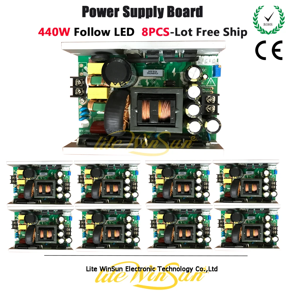 

Litewinsune 8pcs Free Ship Power Supply Board 440W for LED Followspot Lighting 440W