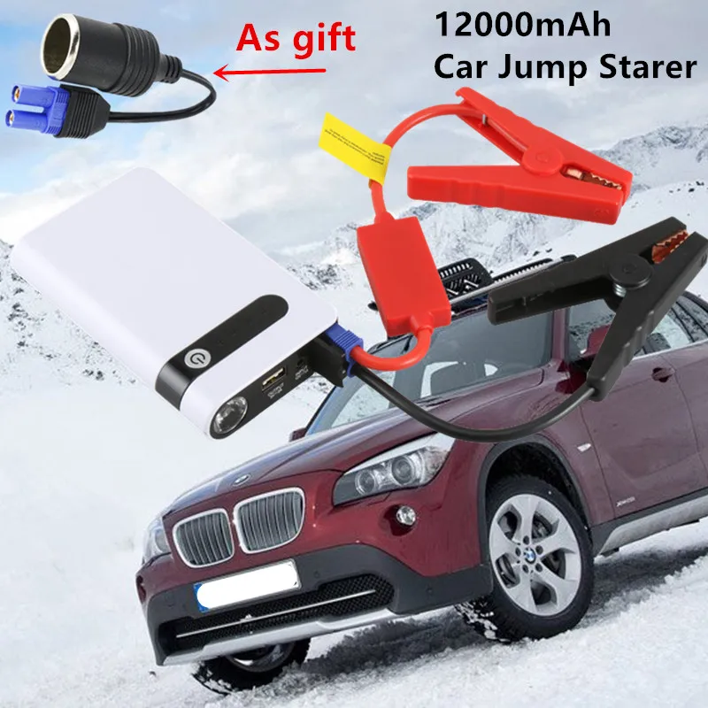 

Multi-Function 12000mAh Car Jump Starter Protable 12V Starting Device Power Bank Car Charger For Car Battery Booster Buster LED