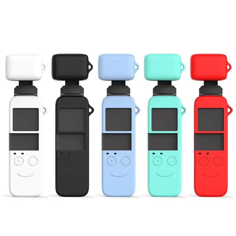

1Set Soft Silicone Case Lens Housing Skin Shell Protective Cover Kit for DJI Osmo Pocket Gimbal Camera Accessories