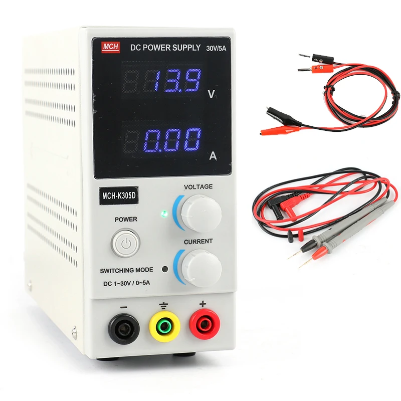 

MCH-305D Adjustable Regulated DC Power Supply 30V 5A 0.1V/0.01A SMPS Single Channel Switching Regulated power supply