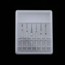 6 個のダイヤモンドネイルアートドリルビットブラシセットマニキュア研磨ヘッド 3/32 インチ 03(China)