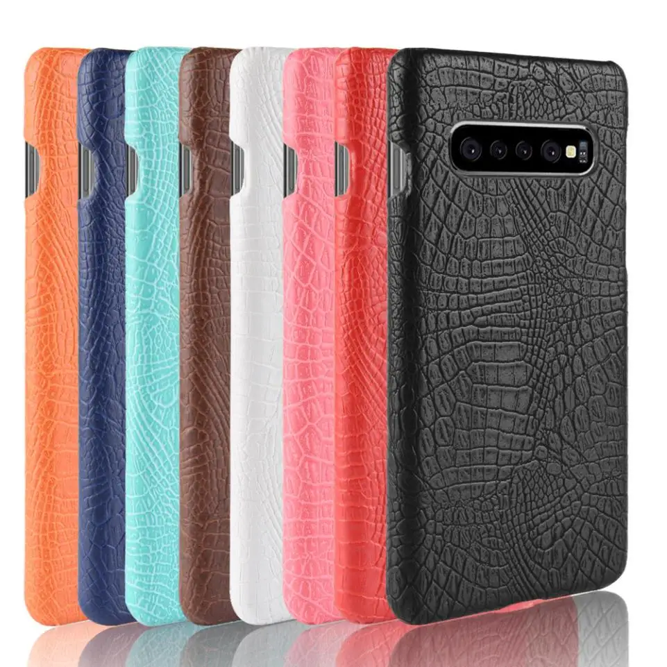 Для Samsung Galaxy S10 5G чехол Роскошный Личи Крокодиловая Кожа PU текстура Жесткий ПК для