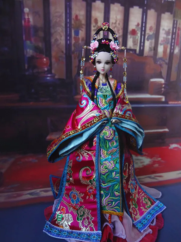 

Chinese Princess Dolls Collectible Oriental Doll BJD Girl Doll Toys With Flexible Joints Body / 3D Realistic Eyes Souvenir Gifts