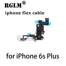 High Quality Charging Flex Cable For iPhone 6 6S Plus 7 8 8plus X XR XS MAX USB Charger Port Dock Connector With Mic Flex Cable high quality flexible 8cm 80mm 3 sli bridge pci e cable video card connector adaptor for asus nvidia flex cable