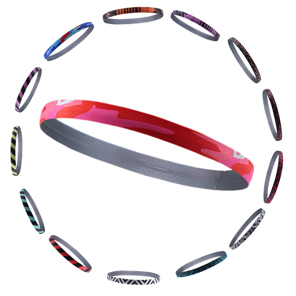 

Brand New High Quality New Wide Sports Headband Stretch Elastic Yoga Running Headwrap Hair Band Polyester 14 Colors Headband V10