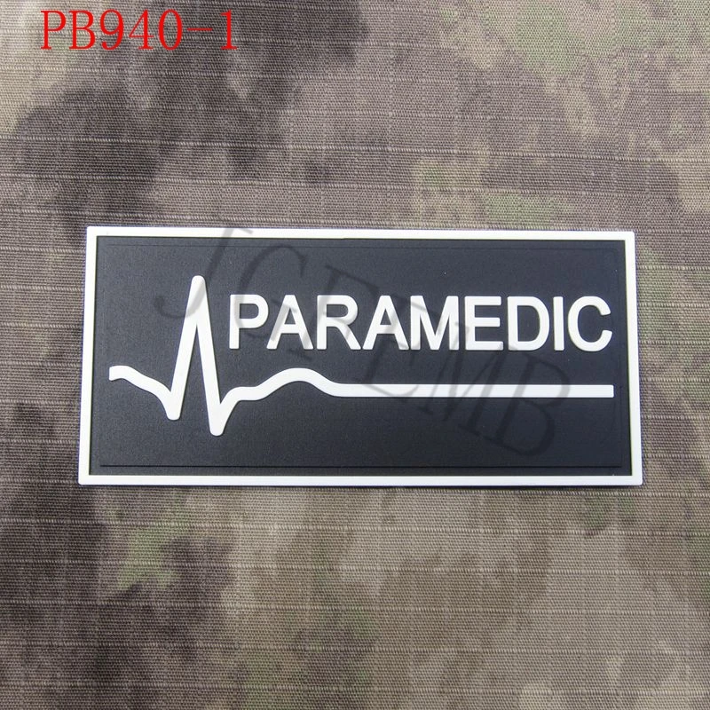 Сердцебиение медицинский фельдшер военный тактический боевой дух 3D ПВХ нашивки значки