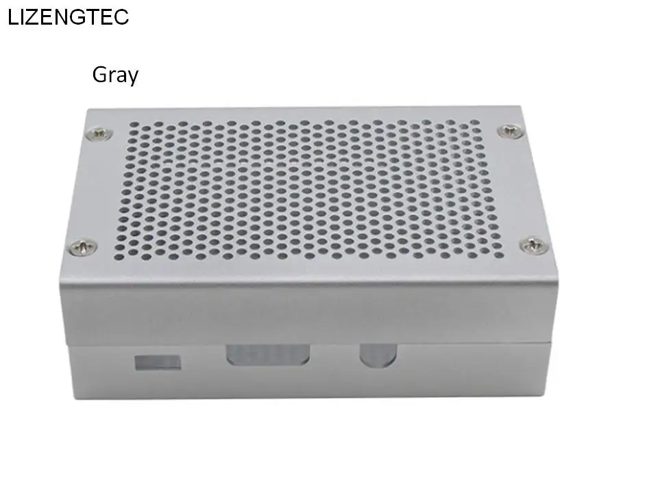 Бесплатная доставка LIZENGTEC Новый дизайн Алюминиевый Чехол 2 цвета для Raspberry Pi & 3