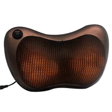 Neck Relaxation Pillow 4 Deep Kneading Massage Balls Car Home Dual use Electric Massage Devices Shiatsu