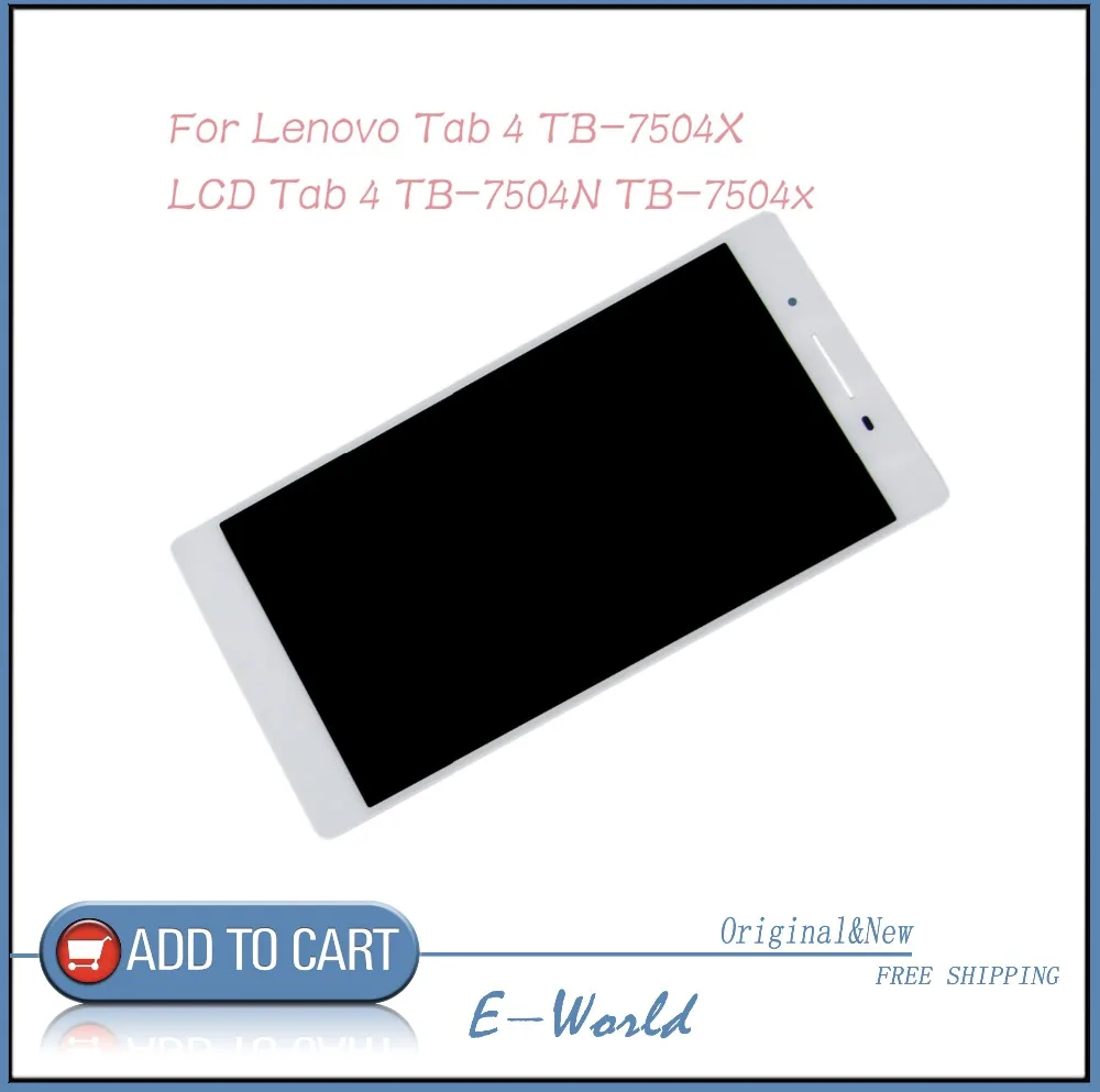 ЖК-экран с сенсорным экраном для lenovo Tab 4 TB-7504X TB-7504N TB-7504 Tablet PC