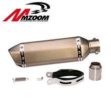 51mm Motorcycle Exhaust Muffler Pipe Escape Moto Exhaust Fit for Most motorcycle GSXR CBR without sticker