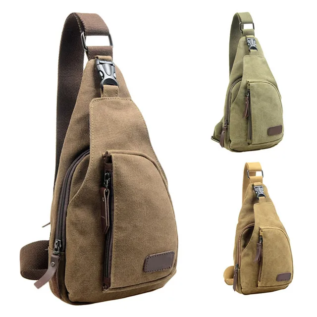 Outdoor Sports Canvas Unbalance Backpack Travel Camping Sport Crossbody Shoulder Bag Chest For Hiking Day 10 In Climbing Bags From