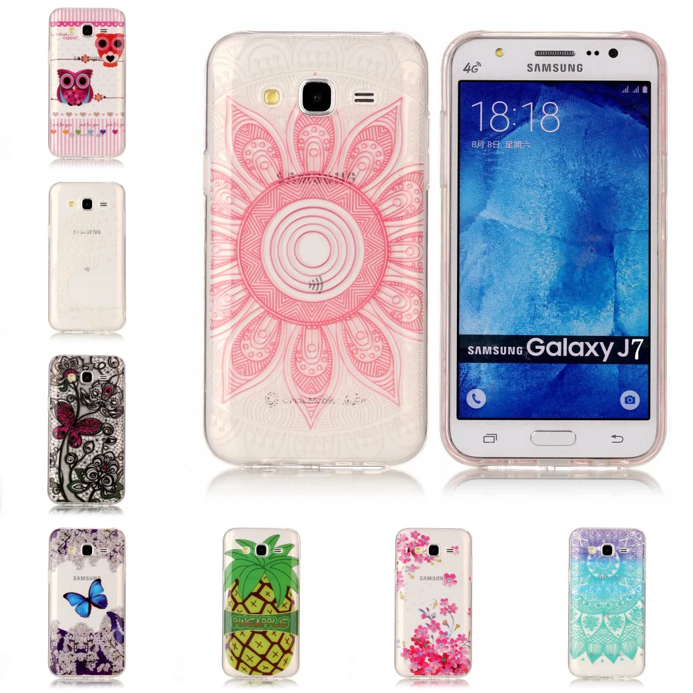 Для Sansung Samsun Galaxy J7 2015 J 700 J700 симпатичный дешевый лучший мягкий силиконовый