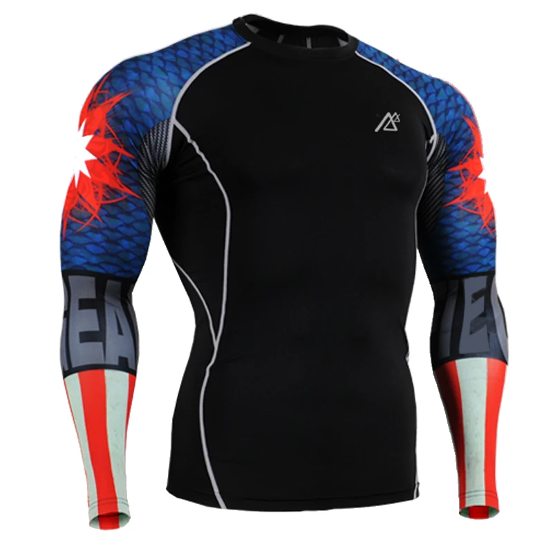 2016 long sleeve font b football b font jersey t shirt Tight clothes breathable men Sports