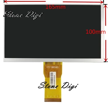 

Free Shipping 165mm*100mm 50pin 800*480 7 inch LCD tablet lcd screen calendar FPC7005001