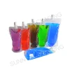 20 pcs Full Transparent Plastic Spout Pouch Juice Pouch,Wine Flask Pouch BPA Free Food Materials Storage Bags  30 ml-500 ml 2