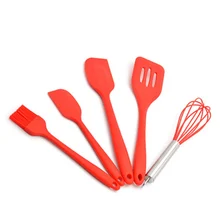 Набор из пяти предметов из силикагеля кухонные принадлежности для выпечки Силикагель Скребок Инструмент для торта кухонная утварь