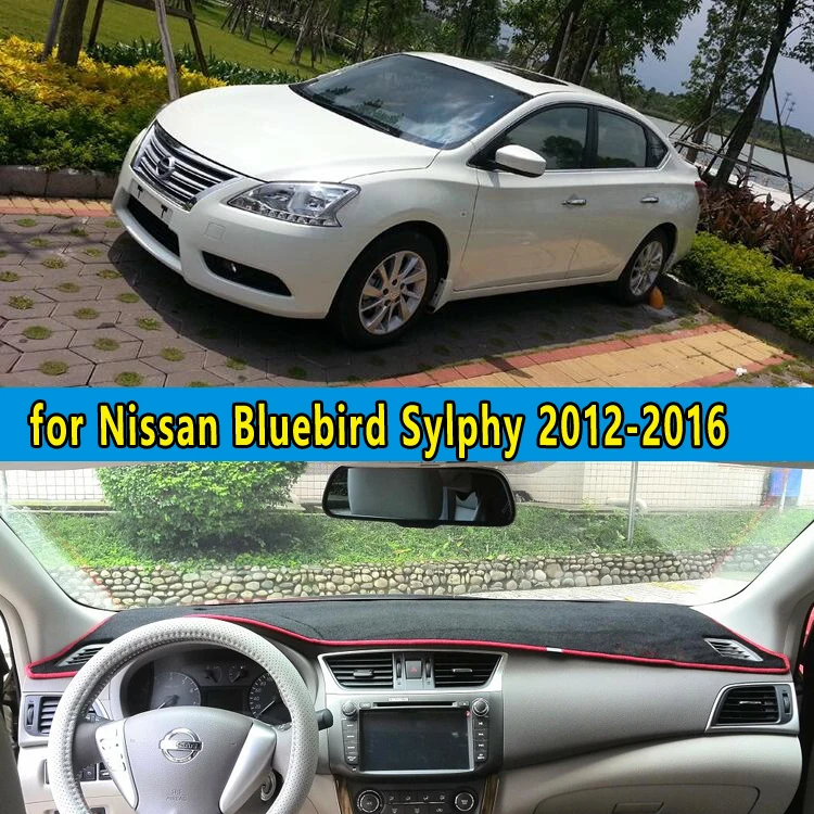 Коврик для приборной панели автомобиля аксессуары nissan BLUEBIRD SYLPHY Sentra B17 2012 2013 2014 2015