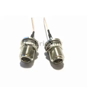 

5 pcs RF Coaxial cable 50 ohm N female waterproof to N female waterproof for RG178 Cable Connector (15cm)