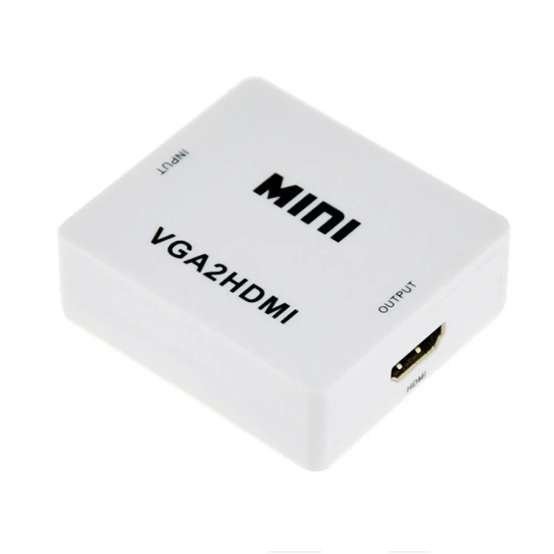 Kebidu Mini 1080p преобразователь из VGA в HDMI адаптер с аудиокабелем VGA2HDMI для ПК ноутбука