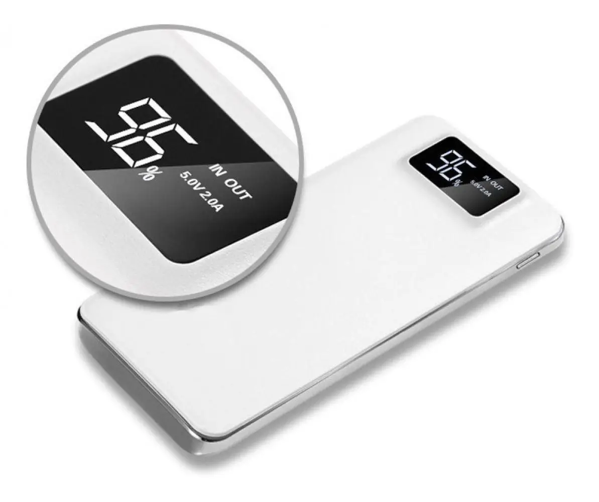 20000mAh Power Bank Dual USB External Power Batteries Portable Mobile Phone Charger for Xiaomi iPhone 6s Samsung galaxy s8