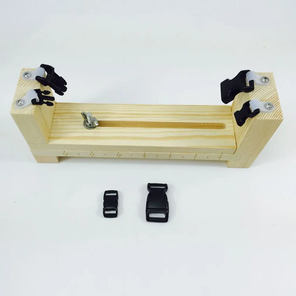 

Weaving tool Rope Bracelet Weaver Weave Umbrella Rope Wooden Umbrella Rope Bracelet With Wooden Frame
