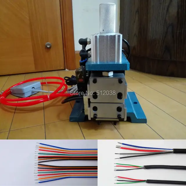 Pneumatic Wire Stripper Flat Ribbon Cable air wire stripping machine cable stripper 3Fin