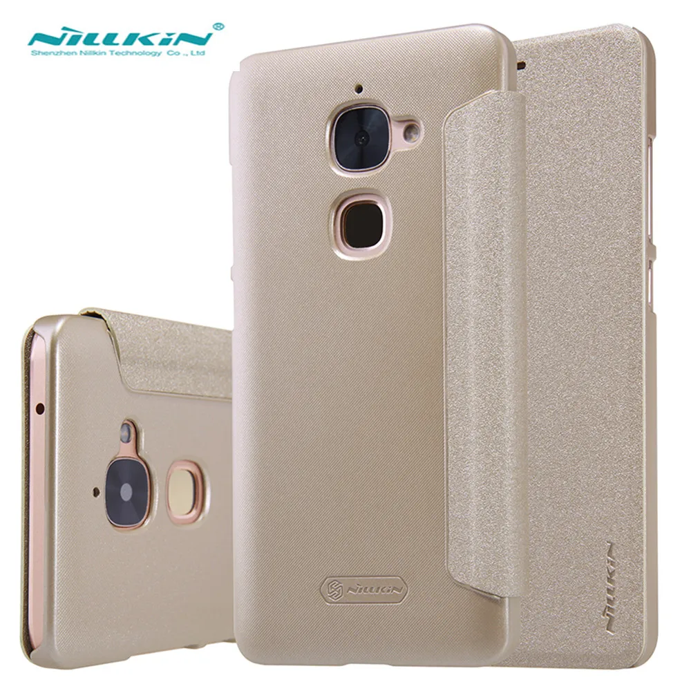 

High Quality Original NILLKIN Sparkle Phone Case For Letv Le 2 Le 2 Pro Leather Case Sparkle Series Flip Cover Case
