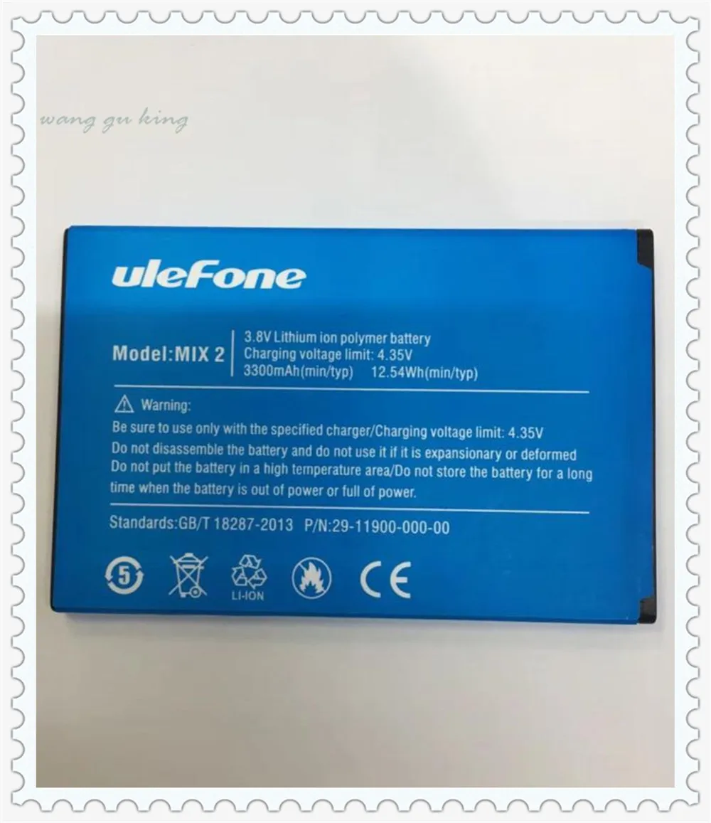 Оригинальный ulefone mix 2 аккумулятор для телефона 3300 мАч 3 8 в Ulefone Mix 5 7 дюйма MTK6737