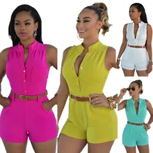 Elegant Jumpsuit Sale And Rompers For Women Limited Playsuit Enteritos Mujer 2016 European Women’s Leisure Pants With Slim Belt