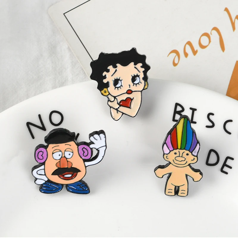 Коллекция фигурок мультфильма Mr Potato Head аниме Бетти Тролль кукла Leprocauns Броши
