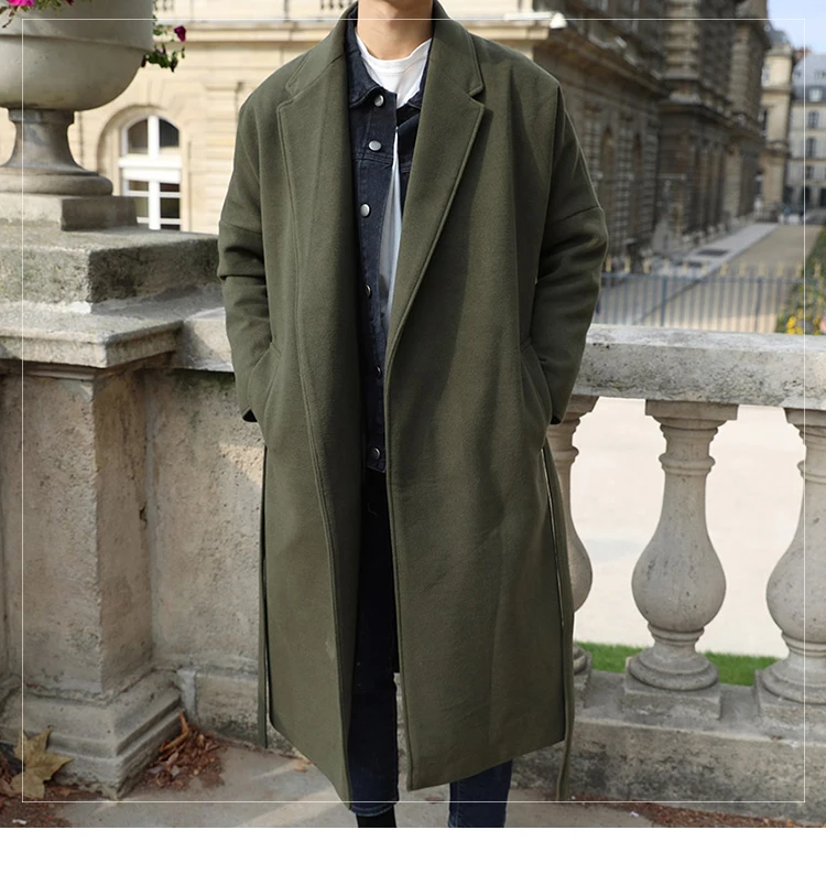 Manteau long homme oversize Clearance