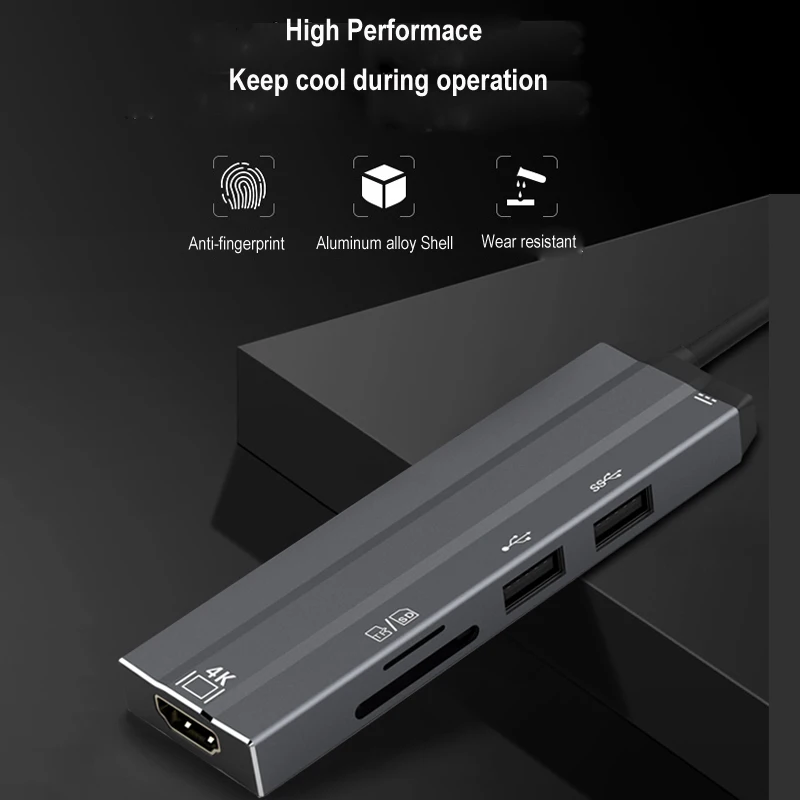 USB концентратор C для Мульти USB 3,0 HDMI адаптер док-станция для MacBook Pro Аксессуары USB-C Тип C 3,1 сплиттер 3 порта USB C