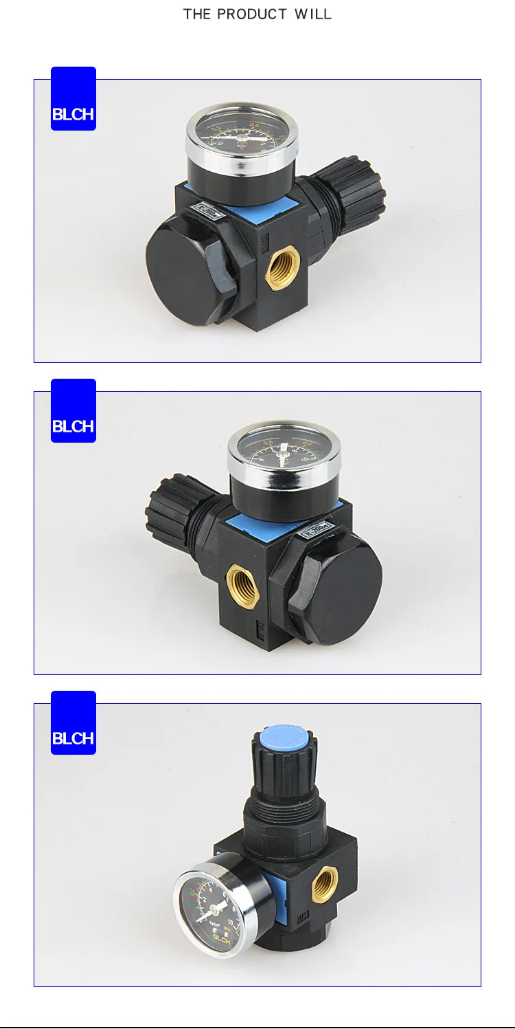 BLCH воздушный контроль компрессора сброс давления NR200 воздушный регулятор клапан G1/4 ''воздушный клапан регулирования давления редукционный клапан R200