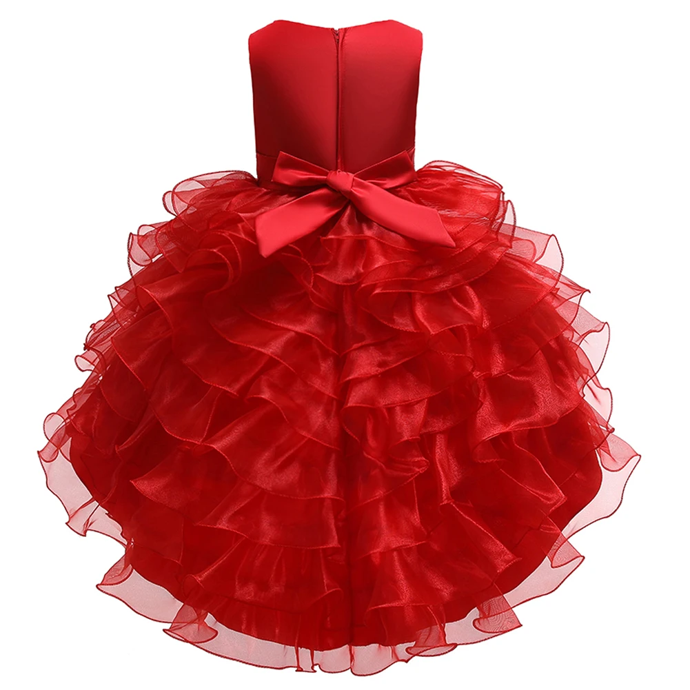 JaneyGao/Платья с цветочным узором для девочек на свадьбу, для причастия, Детские вечерние платья для свадьбы, платья для первого причастия