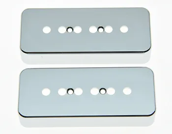 

KAISH Set of 2 Plastic Chrome LP Soap bar Guitar Pickup Covers P90 Cover fits LP