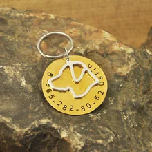 Лабрадор собака бирка на заказ собака бирка, опознавательная бирка, медный значок для собаки