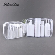 Прозрачные ПВХ сумки, органайзер для путешествий, прозрачная косметичка, косметичка, красивый чехол, косметичка, моющиеся сумки