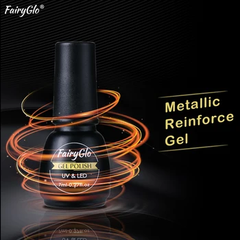 

FairyGlo Reinforce Gel Nail Polish 7ML Varnish UV LED Gel Strengthen Soak Off UV LED Protect Nail Long Lasting Natural Resins