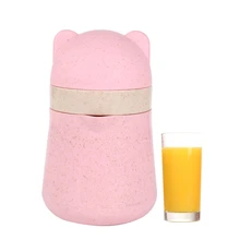 Новая портативная ручная соковыжималка, бутылка из натуральной пшеничной соломы, без бисфенола, соковыжималка для апельсина, цитрусовых, лимона, фруктов, блендер, сока, смузи