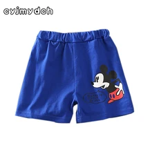 Cyjmydch/повседневные летние хлопковые шорты с Миком; Детские шорты для мальчиков; летние пляжные шорты для девочек; Одежда для маленьких мальчиков; детская одежда для мальчиков