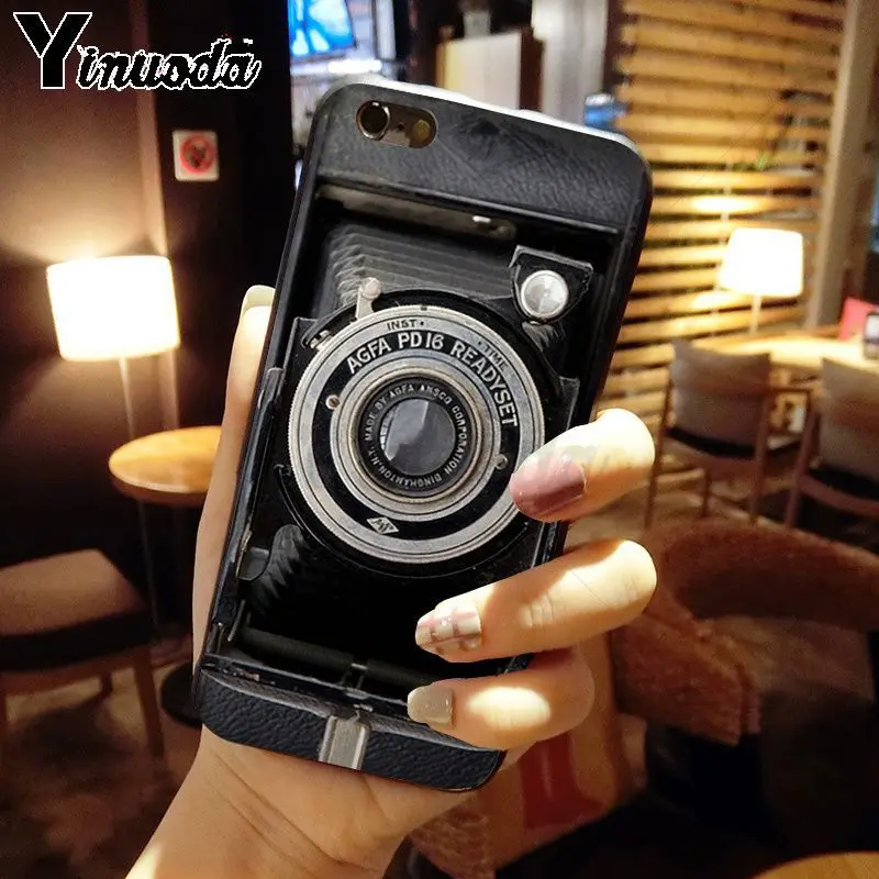 classic retro Black silver vintage camera Design