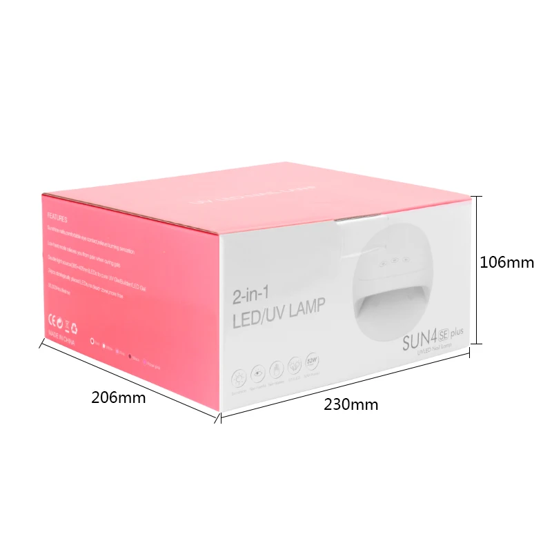 LIDAN SUN 4 SE 12 UV светодиодный/LED двойной источник света 24 Вт Сушилка для ногтей 30 S/60 S/90