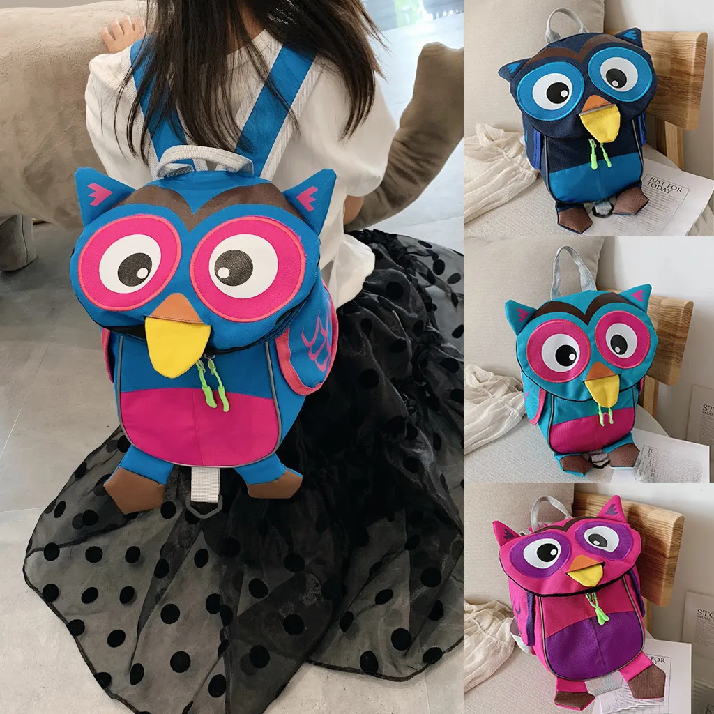 

Large capacity luxury Fashion Girl Children Cute Owl Girls Small Travel School Backpacks Shoulder Bags рюкзак женский#621P