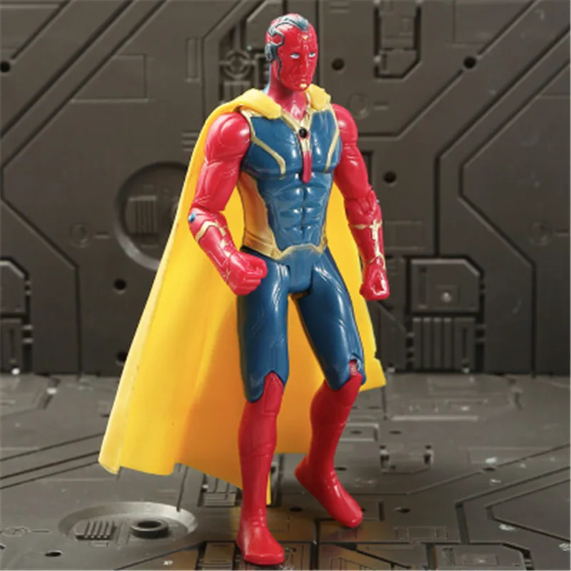 Vision Marvel Мстители 3 Бесконечность войны фильм Аниме Супер Герои Капитан Америка, железный человек, Халк Тор супергерой Фигурки игрушки - Цвет: Vision